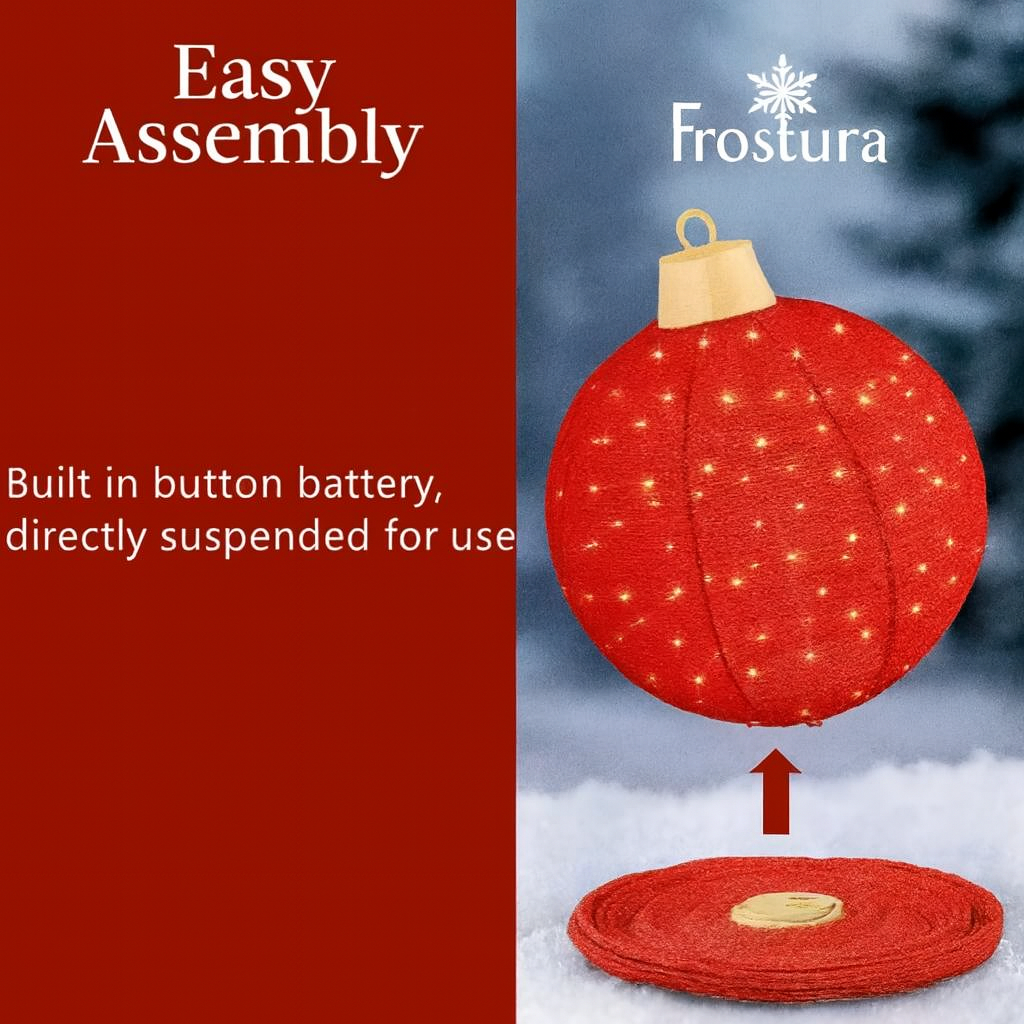 Frostura™ Hanging LED Holiday Ornaments
